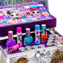 Load image into Gallery viewer, L.O.L Surprise! Townley Girl Train Case Cosmetic Makeup Set Includes Lip Gloss, Eye Shimmer, Nail Polish, &amp; More! for Kids Girls, Ages 5+ Perfect for Parties, Sleepovers &amp; Makeovers
