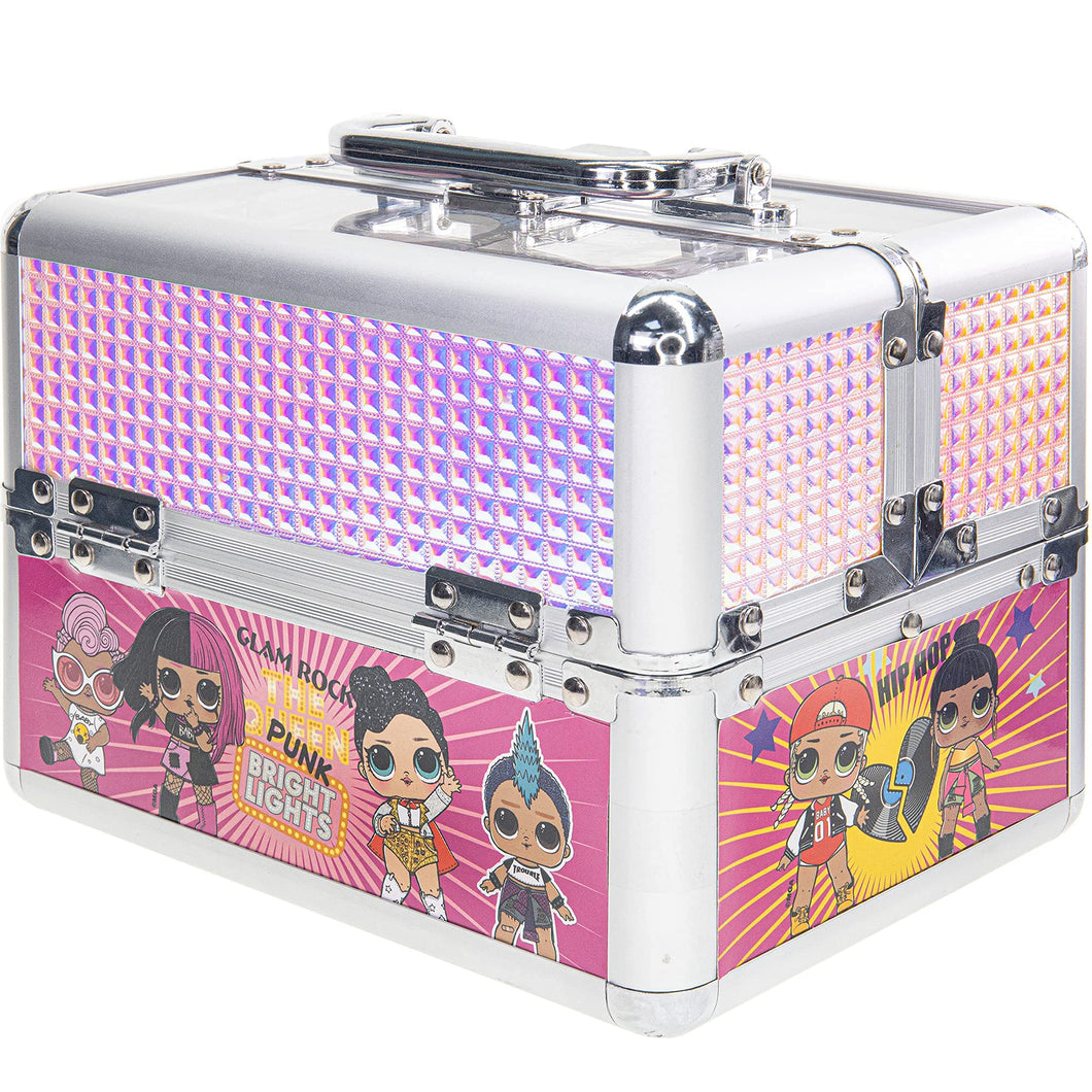 L.O.L Surprise! Townley Girl Train Case Cosmetic Makeup Set Includes Lip Gloss, Eye Shimmer, Nail Polish, Hair Accessories & more! for Kids Girls, Ages 3+ perfect for Parties, Sleepovers & Makeovers