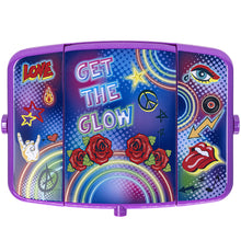 Load image into Gallery viewer, Townley Girl UV Cosmetic Vanity Makeup Set w/Blacklight Includes UV Lip Gloss, UV Shadow, UV Nail Polish, UV Tattoos, UV Gems, Brushes, &amp; More! for Girls, Perfect for Parties, Sleepovers &amp; Makeovers
