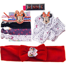 Load image into Gallery viewer, Disney Minnie Mouse - Townley Girl Hair Accessories Gift Bag, Ages 3+ With 10 Pieces Including Hair Ties, Scrunchie, Headband and More, for Parties, Sleepovers and Makeovers
