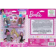 Load image into Gallery viewer, Barbie – Townley Girl Plant Based 4 Pk Swirl Lip Balm with Tin Case Makeup Cosmetic Set for Kids and Girls, Ages 3+, Perfect for Parties, Sleepovers &amp; Makeovers
