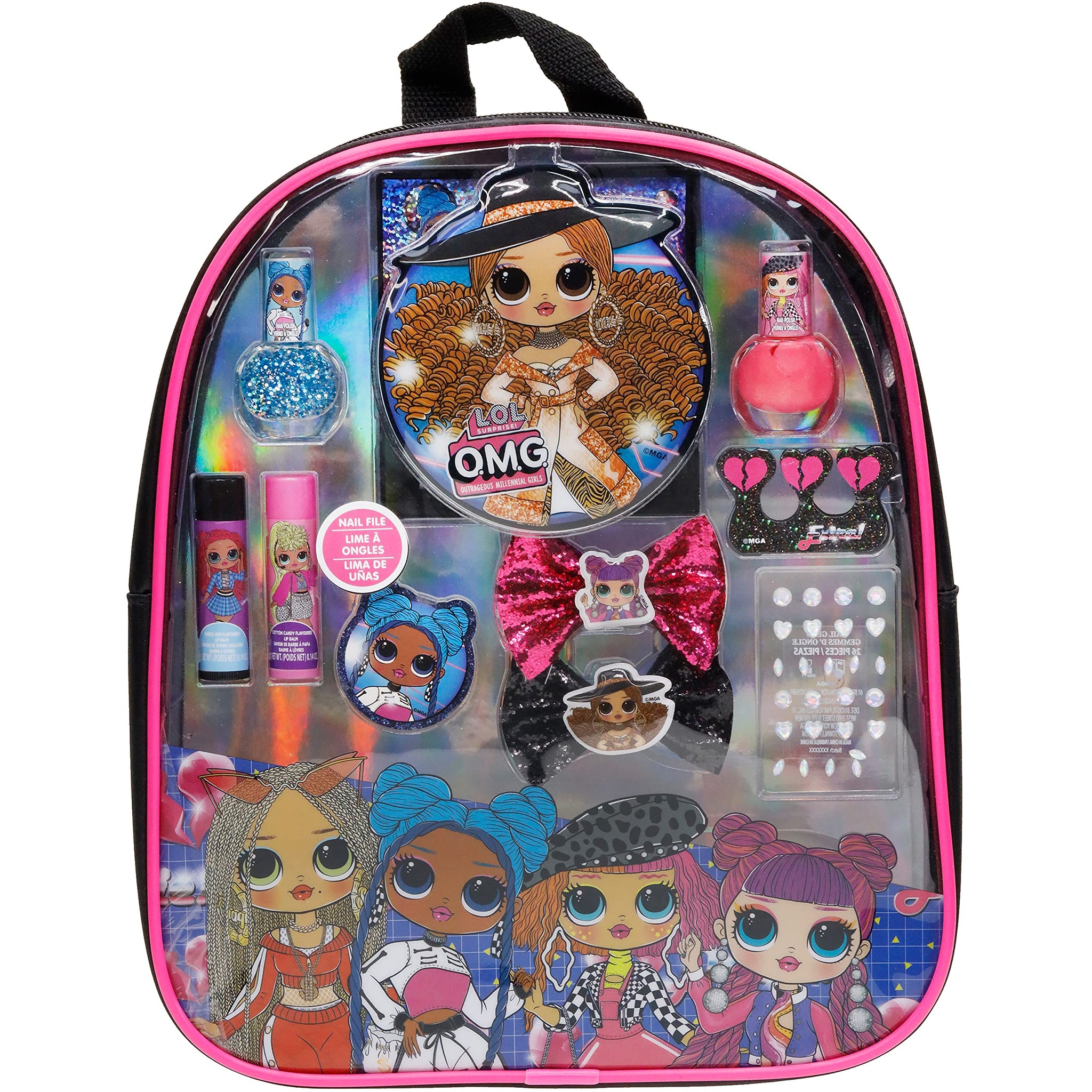 L.O.L Surprise! Townley Girl Backpack Cosmetic Makeup Set with Flip-up –  townleyShopnew