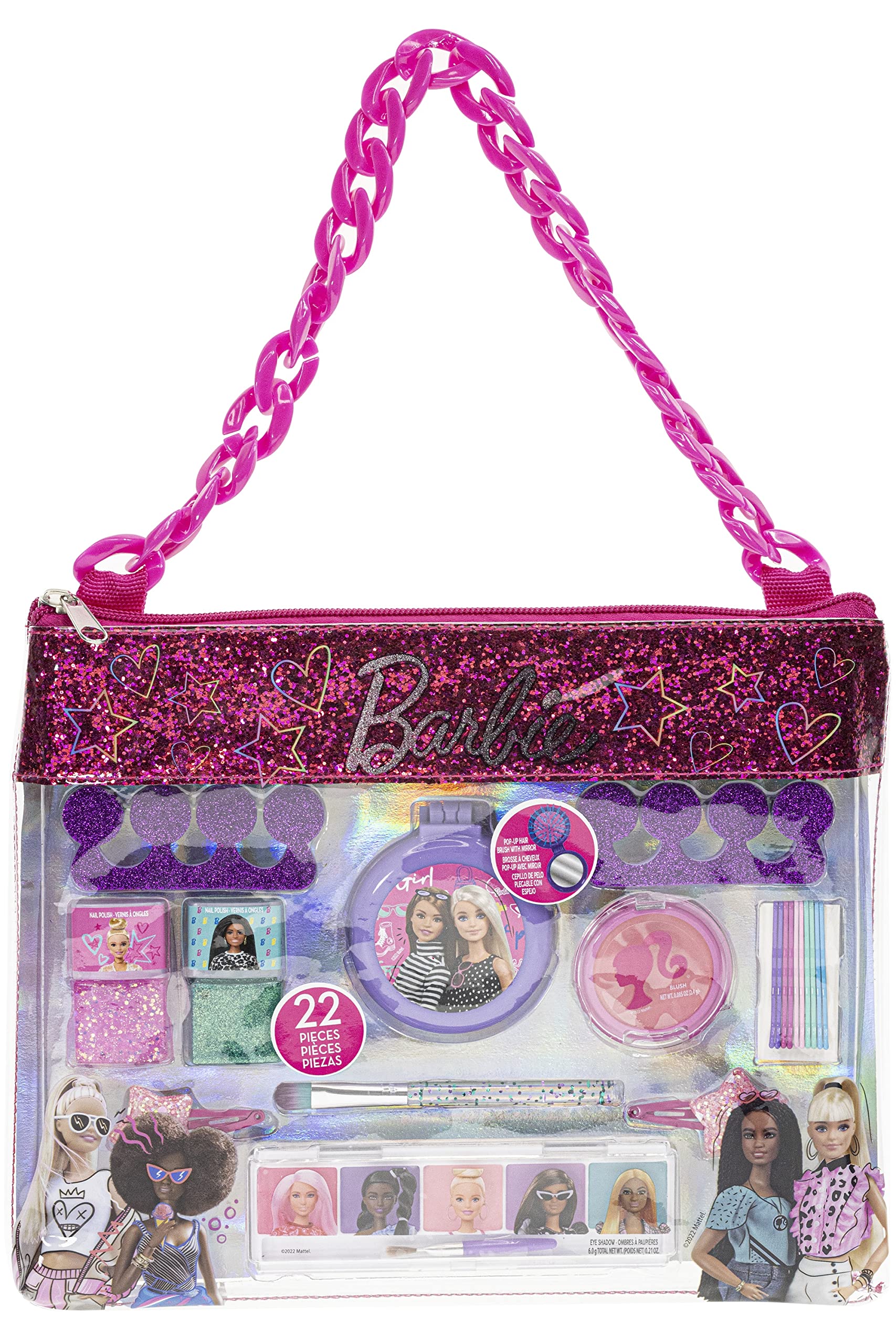 Barbie Townley Girl- 11 Pcs Makeup Filled Sling Chain Bag with
