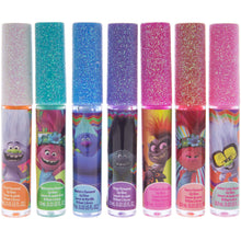 Load image into Gallery viewer, Townley Girl Trolls World Tour Super Sparkly 7 Pieces Party Favor Lip Gloss Makeup Set for Girls Kids Toddlers, Perfect for Parties Sleepovers Makeovers Birthday Gift for Girls above 3 Yrs (7 CT)
