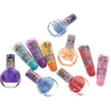 Load image into Gallery viewer, L.O.L. Surprise! Townley Girl 11 Pcs Sparkly Cosmetic Makeup Set for Kids Includes 5 Lip Gloss, 5 Nail Polish &amp; Nail Stickers for Girls Tweens, Ages 3+ Perfect for Parties, Sleepovers and Makeovers
