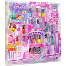 Load image into Gallery viewer, Disney Princess - Townley Girl Castlebox Non-Toxic Peel-Off Water-Based Natural Safe Quick Dry Nail Polish | Gift Kit Set for Kids Girls, First Princess | Opaque Colors, Ages 3+ (18 Pcs)
