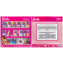 Load image into Gallery viewer, Barbie - Townley Girl Non-Toxic Peel-Off Quick Dry Nail Polish Activity Makeup Set for Girls, Ages 3+ includes 15 PK Nail Polish with Nail Gems Wheel and Nail File for Parties, Sleepovers and Makeovers

