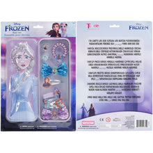 Load image into Gallery viewer, Disney Frozen - Townley Girl Hair Accessories with Tin Pencil Case |Gift Set for Kids, Girls |Ages 3+ Including Hair Bow, Hair Coil &amp; Clips, Plastic Ring &amp; More! for Parties, Sleepovers &amp; Makeovers
