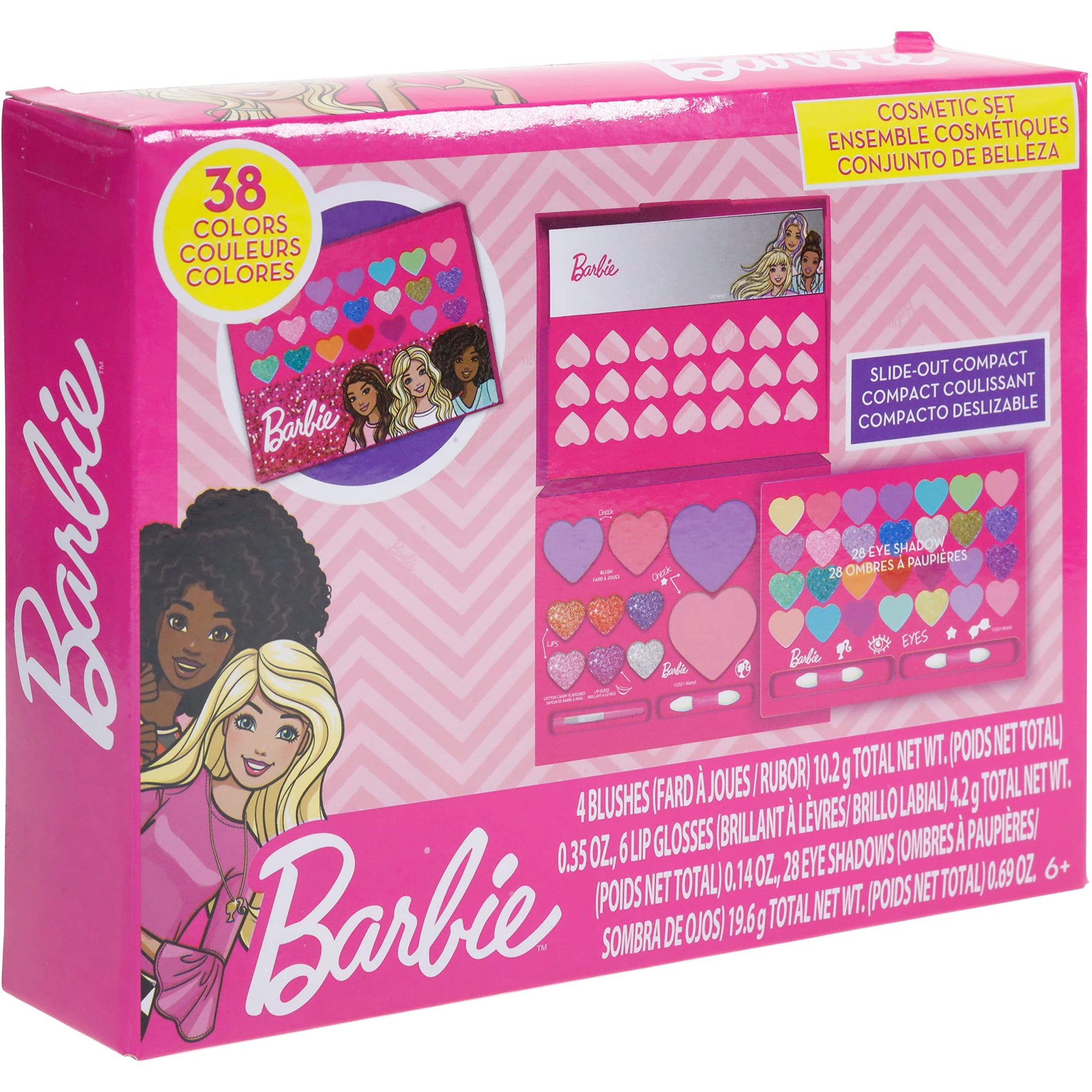 Barbie Townley Girl Beauty Compact Set Kit with Brushes, Eye