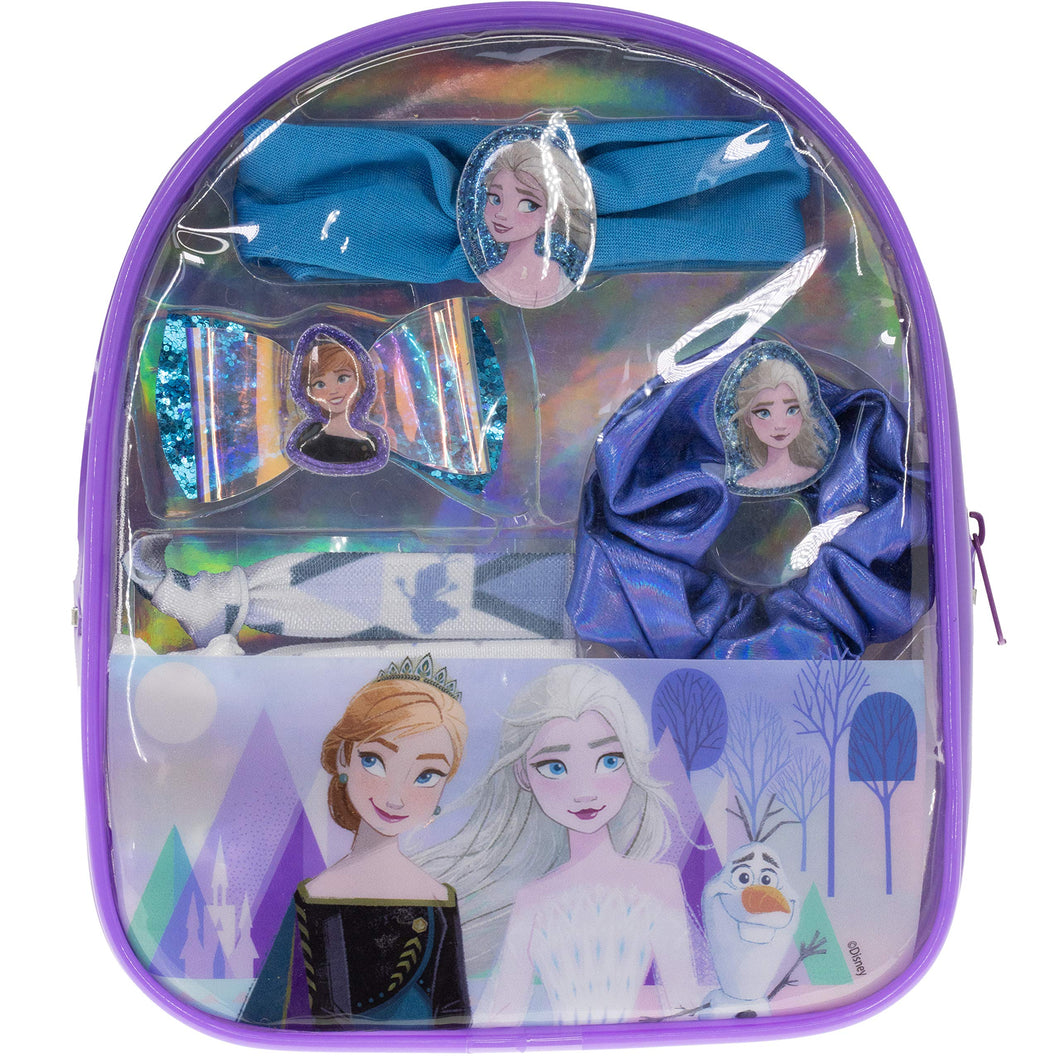Disney Frozen - Townley Girl Hair Accessories Gift Bag, Ages 3+ with 8 Pieces Including Hair Ties, Scrunchie, Headband and More, for Parties, Sleepovers and Makeovers