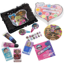 Load image into Gallery viewer, L.O.L Surprise! Townley Girl Cosmetic Activity Box Set for Girls, Ages 3+ Makeup Salon Toy Kit Including Brush, Snap Clips, Nail File, Nail Polish, Lip Gloss and more, for Parties, Sleepovers and Makeovers
