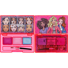 Load image into Gallery viewer, Barbie - Townley Girl Makeup Filled Backpack Cosmetic Giftc Set with Mirror includes Lip Gloss, Nail Polish, Hair Bow more &amp; ! for Kids Girls, Ages 3+ perfect for Parties, Sleepovers and Makeovers
