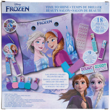 Load image into Gallery viewer, Disney Frozen - Townley Girl Non-Toxic Easy Peel-Off 18 pcs Mega Nail Polish Set for Girls with Manicure Pillow, Nail Sponge, Stencils, Nail Gems Stickers, Nail File and more! For Ages 3+
