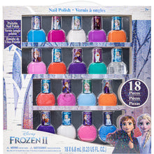 Load image into Gallery viewer, Townley Girl Disney Frozen 2 Non-Toxic Peel-Off Water-Based Natural Safe Quick Dry Nail Polish |Gift Kit Set for Kids Girls, Glittery and Opaque Colors| Ages 3+ (18 Pcs)
