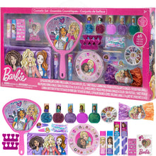 Load image into Gallery viewer, Barbie – Townley Girl Mega Cosmetic Set. Includes Lip, Nail, Hair &amp; Face Makeup with Bag and Mirror for Girls, Ages 3+ Perfect for Parties, Sleepovers and Makeovers

