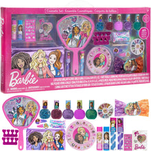Load image into Gallery viewer, Barbie – Townley Girl Mega Cosmetic Set. Includes Lip, Nail, Hair &amp; Face Makeup with Bag and Mirror for Girls, Ages 3+ Perfect for Parties, Sleepovers and Makeovers

