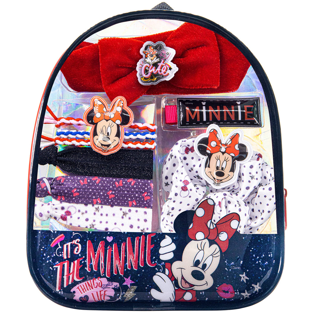 Disney Minnie Mouse - Townley Girl Hair Accessories Gift Bag, Ages 3+ With 10 Pieces Including Hair Ties, Scrunchie, Headband and More, for Parties, Sleepovers and Makeovers