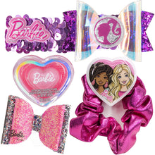 Load image into Gallery viewer, Barbie - Townley Girl Backpack Cosmetic Makeup Gift Bag Set Includes Lip Goss, Hair Accessories and Printed PVC Back-Pack for Kids Girls, Ages 3+ Perfect for Parties, Sleepovers and Makeovers

